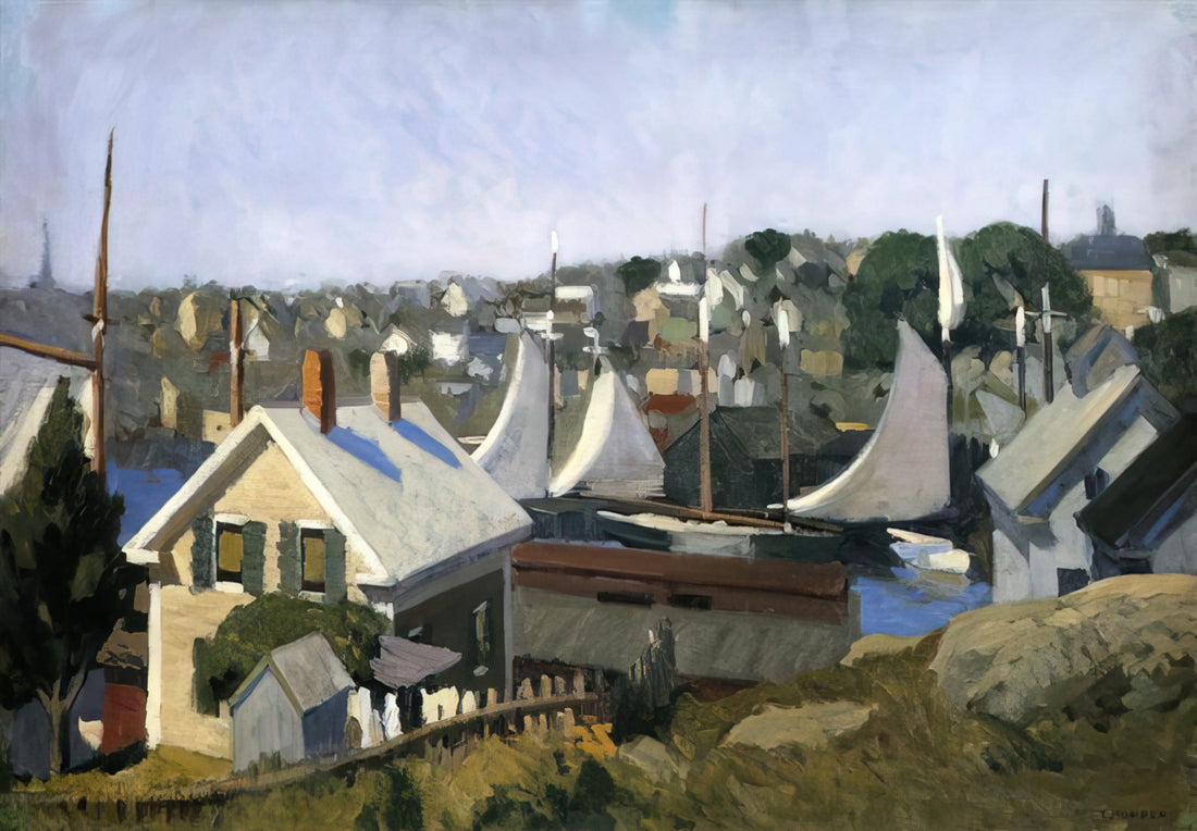 Edward Hopper's Style: A Definitive Guide to the Master of American Solitude - Gloucester Harbor by Edward Hopper