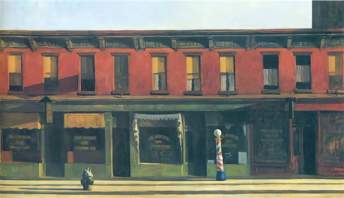 Edward Hopper's 'Drugstore': A Masterpiece of American Solitude and Urban Realism - Early Sunday Morning by Edward Hopper