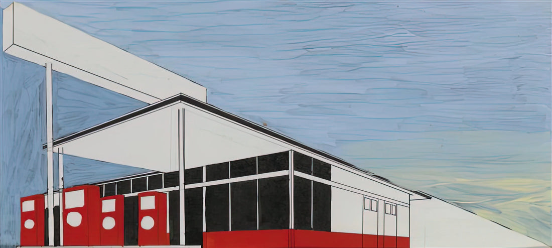 Edward Ruscha's Standard Station: A Pop Art Icon of American Vernacular - STANDARD STUDY 3 1963 by Edward Ruscha