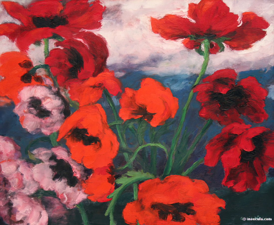 Emil Nolde Posters: The Vibrant Legacy of German Expressionism in Modern Art Prints - Large Poppies by Emil Nolde