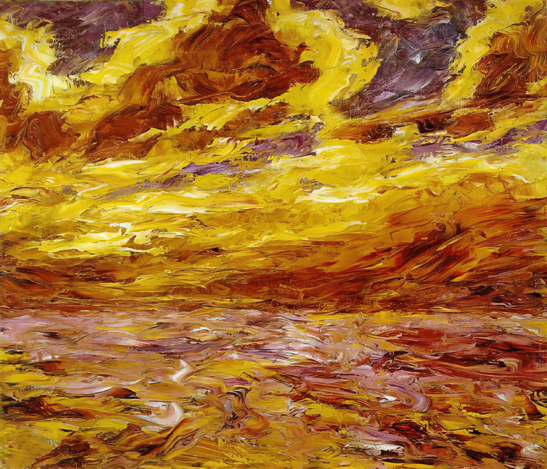 Emil Nolde and Die Brücke: The Turbulent Alliance That Shaped German Expressionism - Autumn Sea VII by Emil Nolde