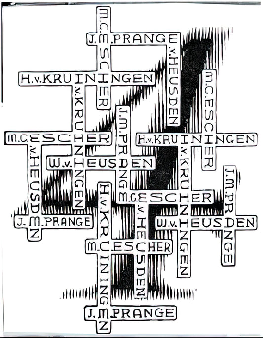 Escher Canvas: The Mathematical Precision and Visual Paradoxes of Maurits Cornelis Escher - ESCHER (29) by MC Escher