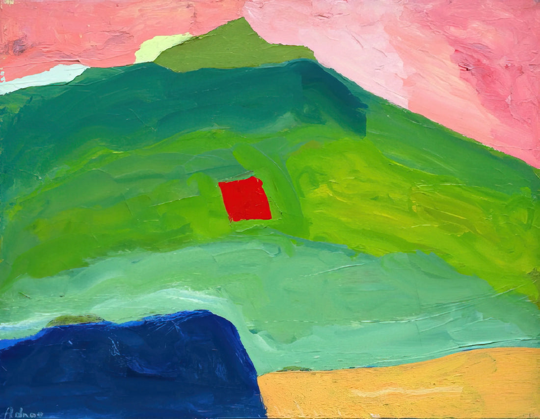 Etel Adnan Posters for Sale: A Guide to Her Vibrant Abstract Art Prints - Untitled #17 - 1980 by Etel Adnan
