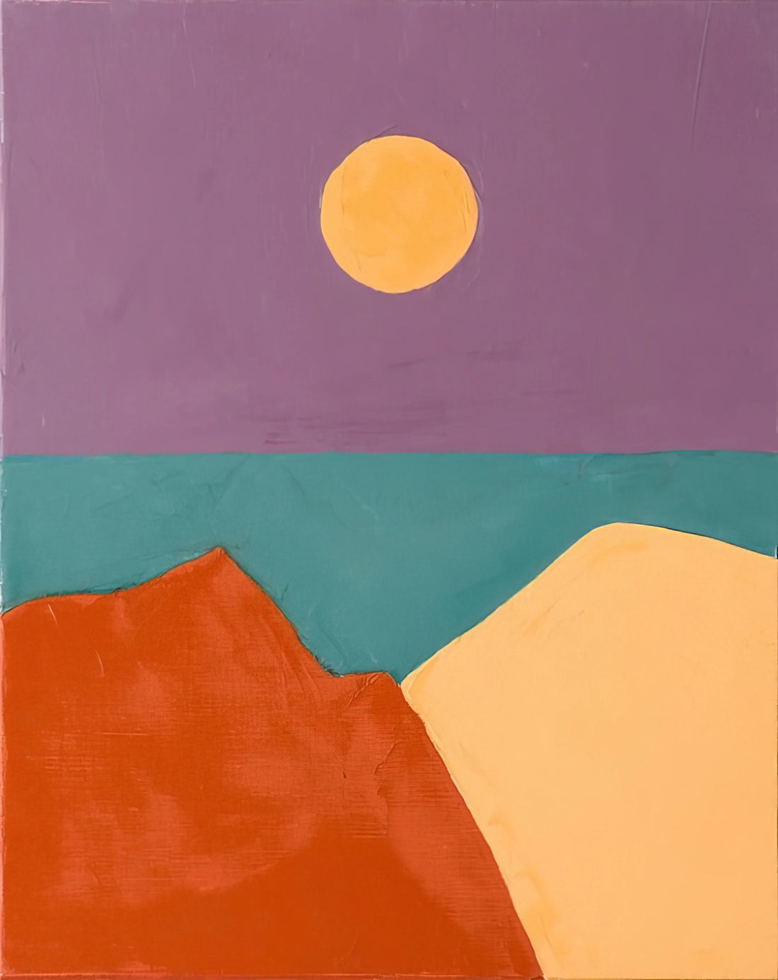 Etel Adnan's Arab Apocalypse: A Visionary Masterpiece of Poetic Resistance - Untitled - 2015 by Etel Adnan