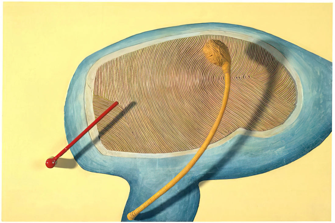 Eva Hesse Drawing: The Radical Intimacy of Line and Material - LEGS OF A WALKING BALL 1965 by Eva Hesse