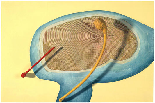 Eva Hesse Drawing: The Radical Intimacy of Line and Material - LEGS OF A WALKING BALL 1965 by Eva Hesse