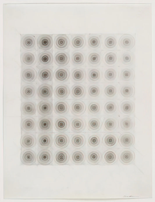 Eva Hesse Print: Exploring the Legacy of Postminimalism Through Museum-Quality Reproductions - UNTITLED 1966 by Eva Hesse