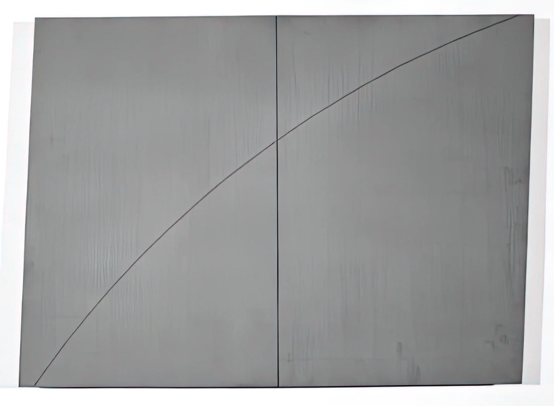 Exploring the Precise World of Mangold Art: A Deep Dive into Robert Mangold's Minimalist Masterpieces - A CURVED LINE WITHIN TWO DISTORTED RECTANGLES 1978 by Robert Mangold