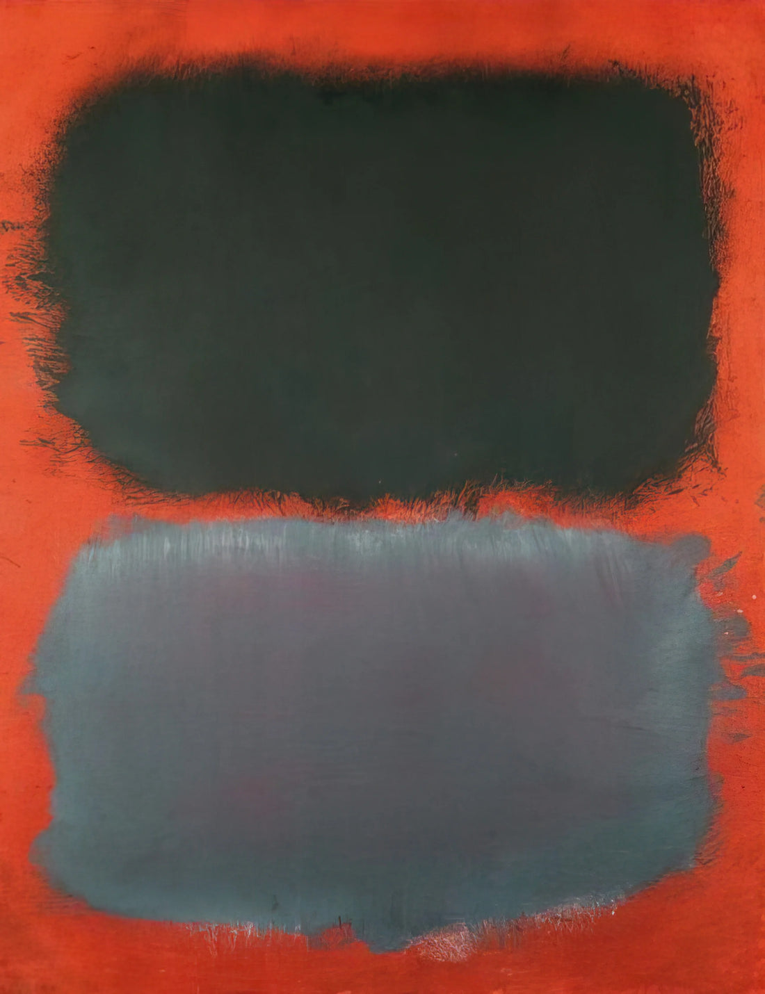 Exploring the Profound Legacy of Mark Rothko at the National Gallery of Art (NGA Rothko) - Untitled Gray, Gray on Red - 1968 by Mark Rothko