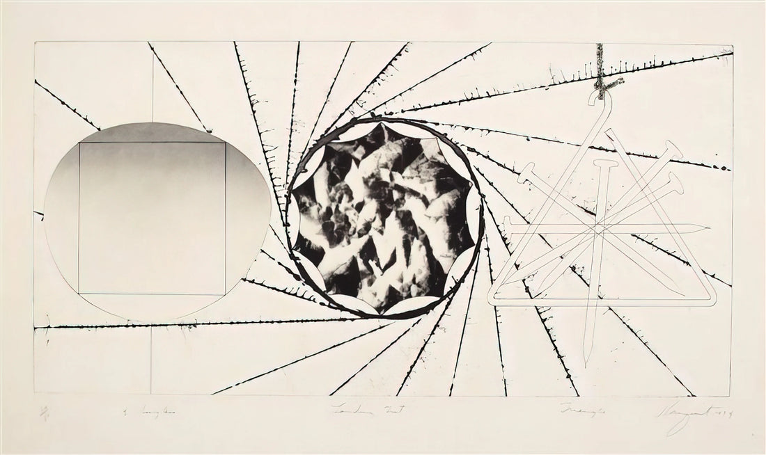F 111: James Rosenquist's Monumental Pop Art Masterpiece and Its Enduring Legacy - Sunglasses - Landing Net - Triangle by James Rosenquist