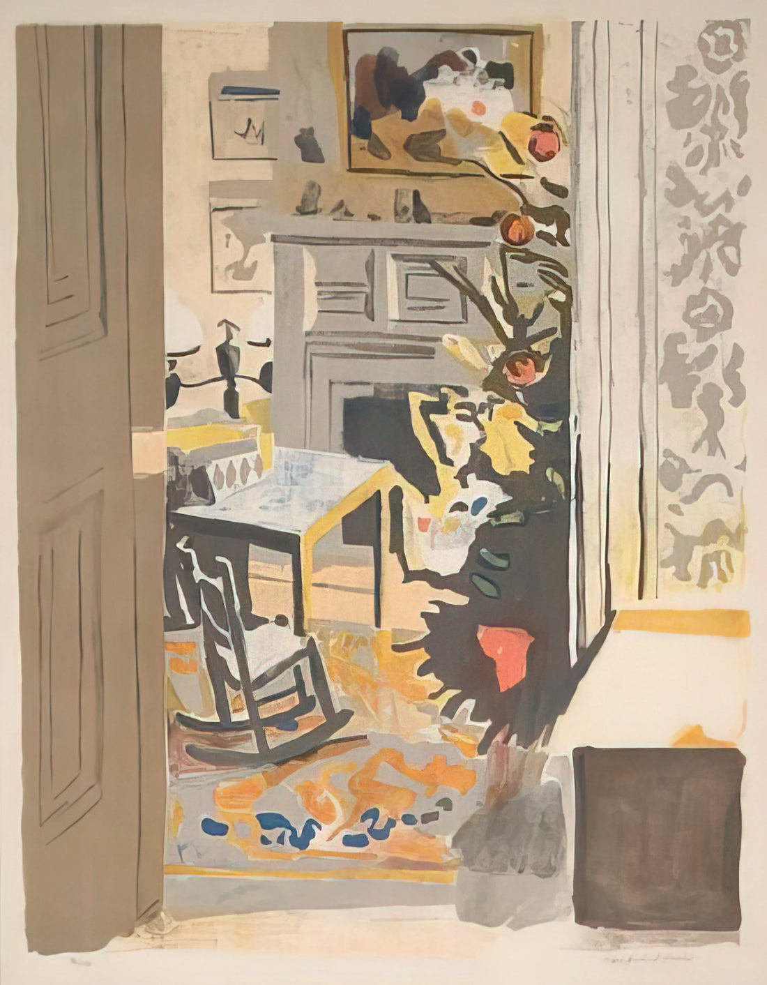 Fairfield Porter Landscape Paintings: The Quiet Poetry of American Realism - THE CHRISTMAS TREE 1971 by Fairfield Porter