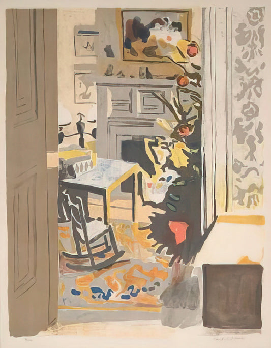 Fairfield Porter Landscape Paintings: The Quiet Poetry of American Realism - THE CHRISTMAS TREE 1971 by Fairfield Porter