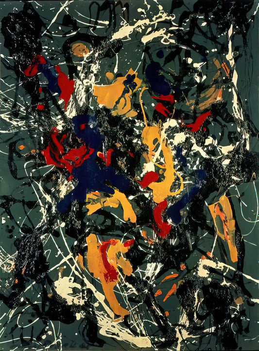 Famous Abstract Splatter Artists: The Masters of Drip Painting and Action Art - NUMBER 3 1948 by Jackson Pollock