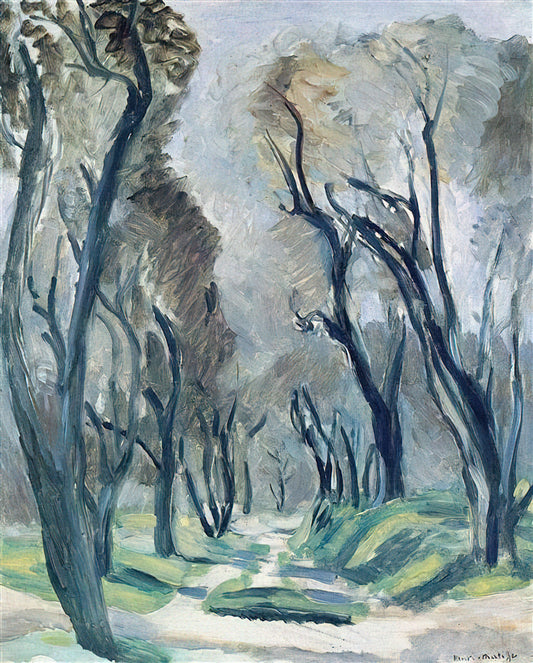 Famous Artwork of Henri Matisse: A Curated Exploration of His Masterpieces - AVENUE OF OLIVE TREES 1952 by Henri Matisse