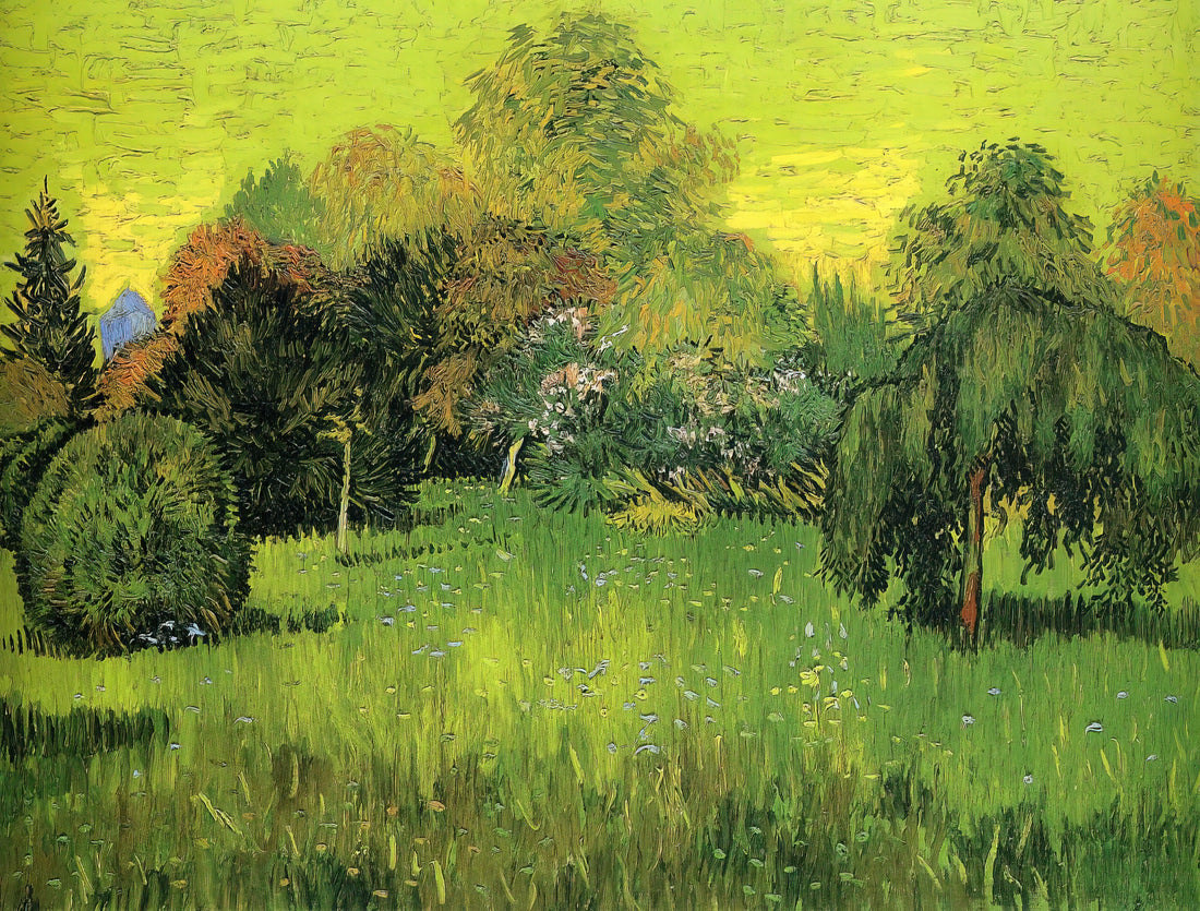 Famous Artwork of Vincent van Gogh: A Curated Guide to His Iconic Masterpieces - Public Park with Weeping Willow The Poet s Garden I by Vincent van Gogh