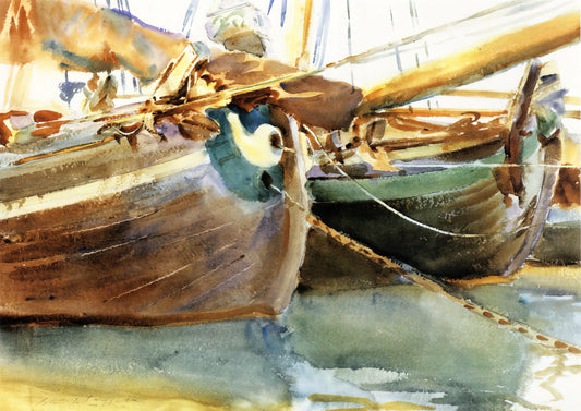 Famous John Singer Sargent Paintings: A Curator's Guide to His Masterpieces - Boats, Venice by John Singer Sargent