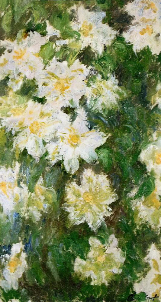 Famous Lilies Painting: The Enduring Allure of Floral Masterpieces in Art History - White Clematis by claude monet