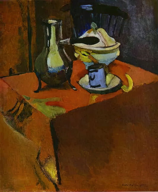 Famous Paintings by Matisse: A Curator's Guide to His Masterpieces and Legacy - DISHES ON A TABLE 1900 by Henri Matisse