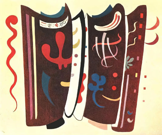 Famous Paintings of Wassily Kandinsky: A Journey Through Abstract Masterpieces - BROWN WITH SUPPLEMENT 1935 by Wassily Kandinsky