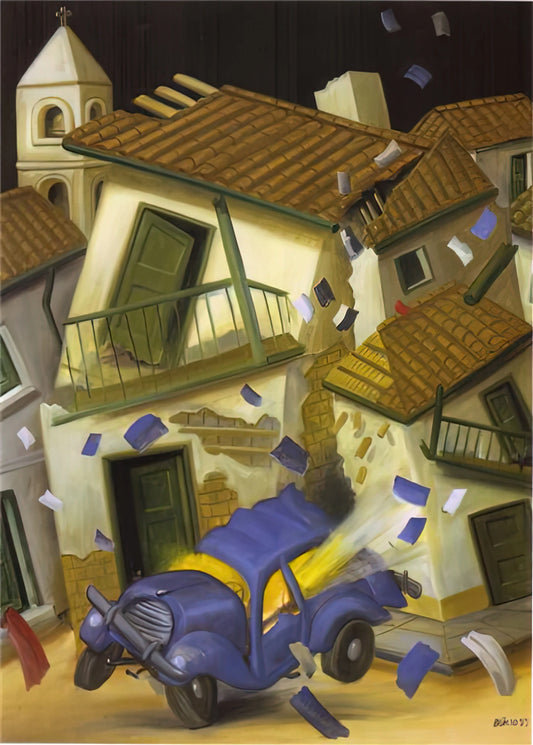 Fernando Botero's Monumental Women: A Celebration of Form and Cultural Identity - CAR BOMB by Fernando Botero