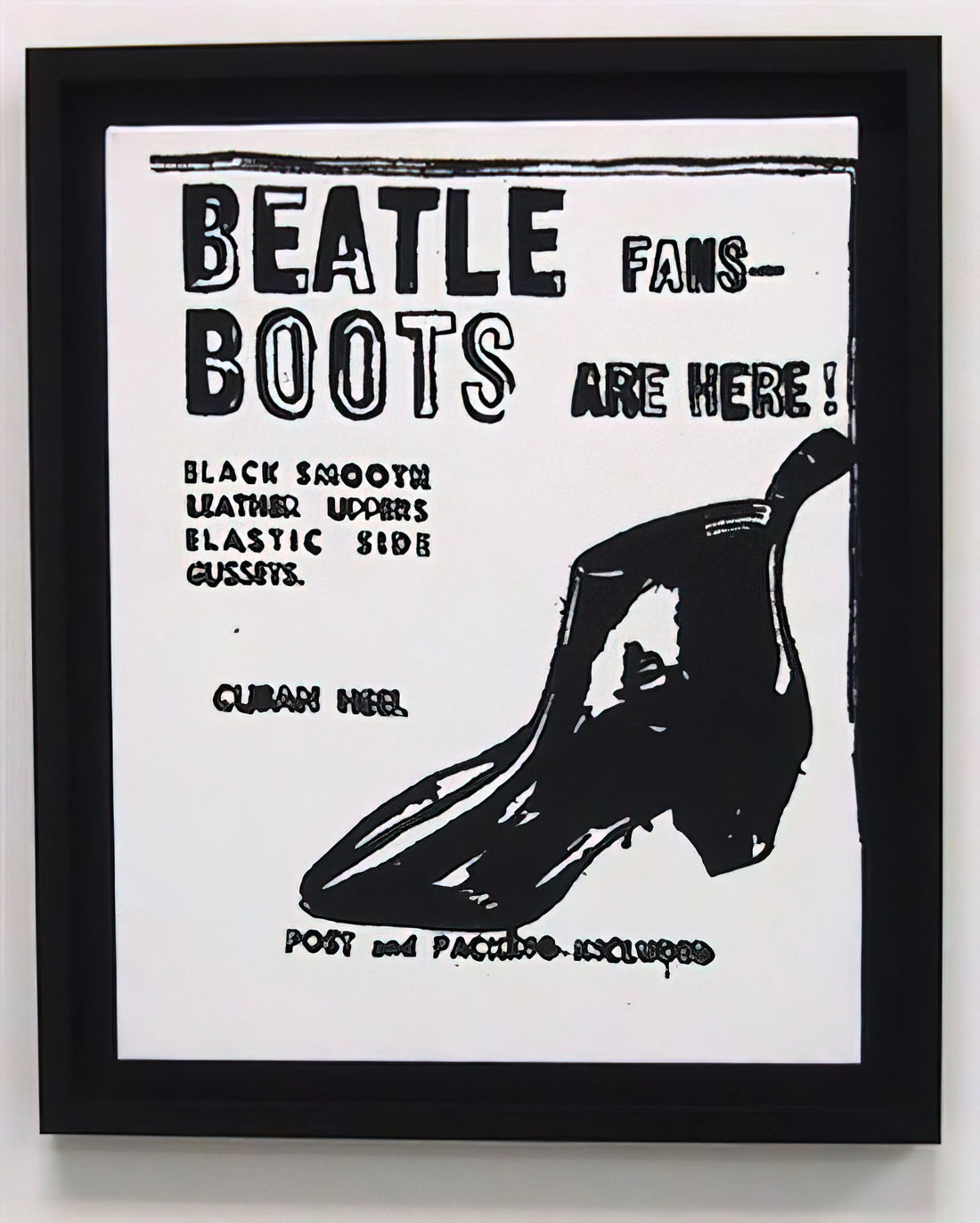Flowers Andy Warhol Poster: The Pop Art Icon's Most Enduring Botanical Series - Beatle Boots by Andy Warhol