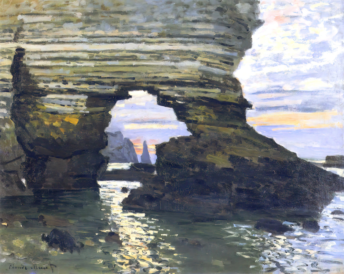 Framed Claude Monet Prints: Curating Impressionist Masterpieces for Your Collection - Port d `Amount Etretat by claude monet