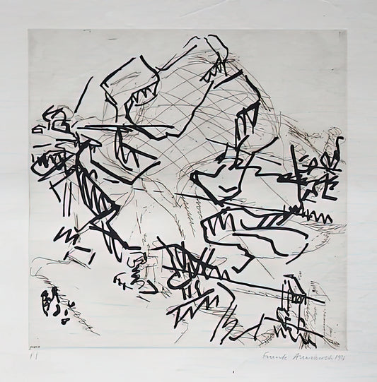 Frank Auerbach Images: A Deep Dive into the Master of Post-War British Painting - TREE AT TRETIRE II by Frank Auerbach
