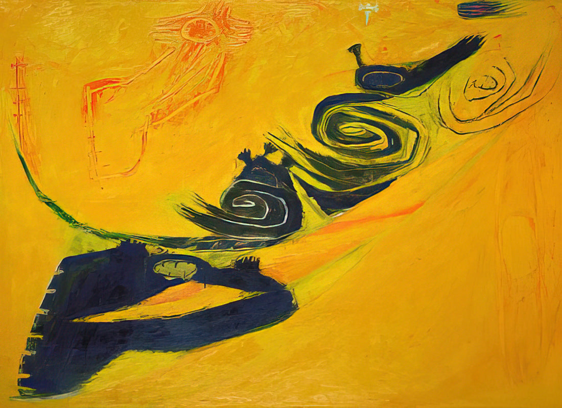 Frank Lobdell Canvas: A Journey Through Abstract Expressionism's Raw Power - Summer - 1962 by Frank Lobdell
