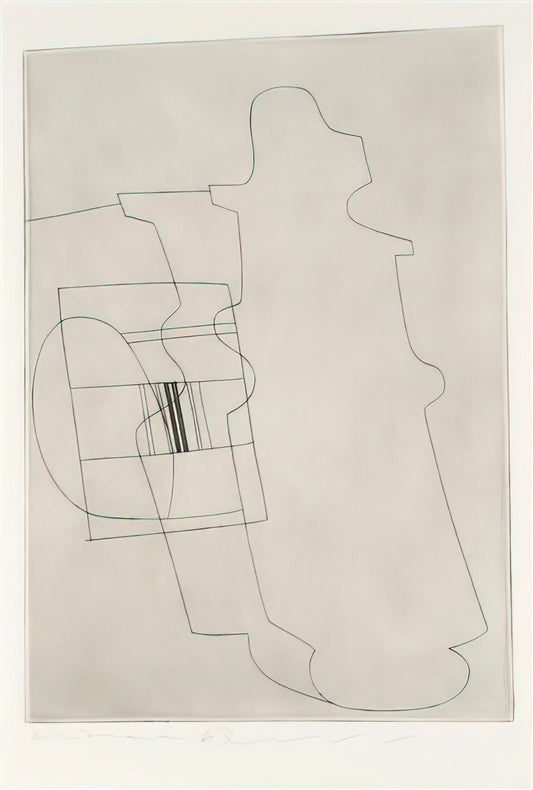 Fred Murray and Ben Nicholson: The Unlikely Friendship That Shaped British Modernism - Glass topped bottle - 1967 by Ben Nicholson