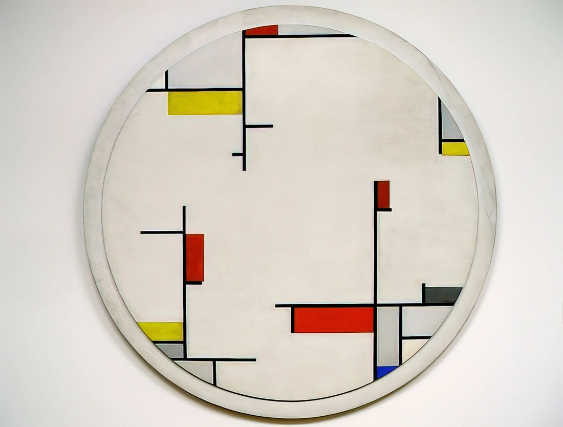 Fritz Glarner Acrylic Print: A Modernist Masterpiece in Contemporary Form - Relational Painting, Tondo #1 - 1944 by Fritz Glarner