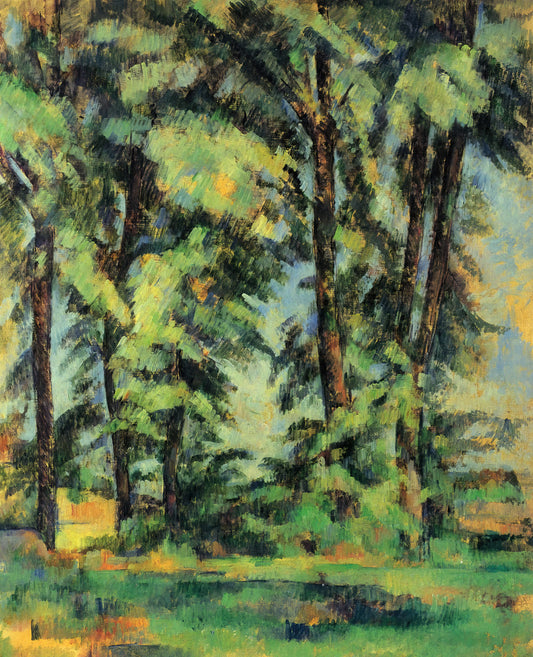 Fruit Cézanne: The Still Life Revolution and Its Enduring Legacy - Large Trees at Jas de Bouffan by Paul Cézanne