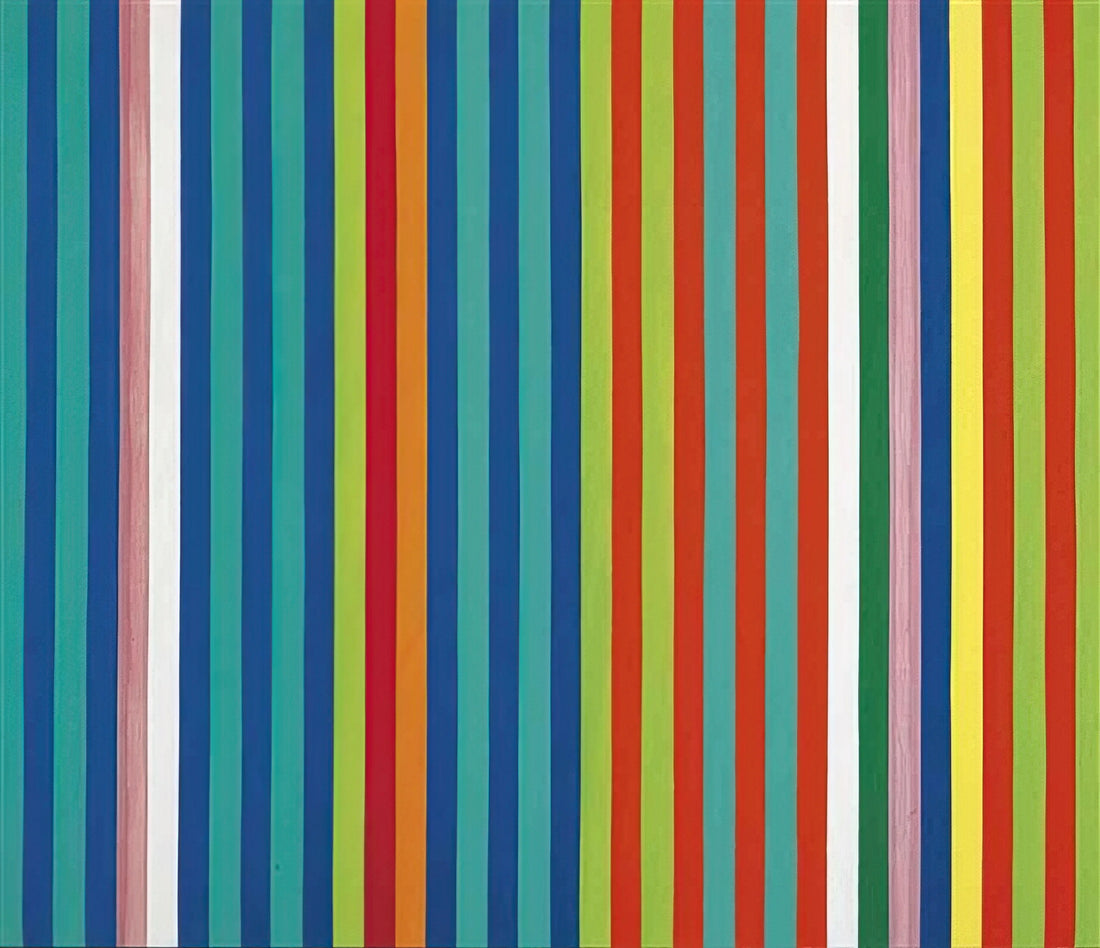Gene Davis Artwork: The Vibrant Legacy of Washington Color School's Striped Master - Orange Twitter - 1966 by Gene Davis