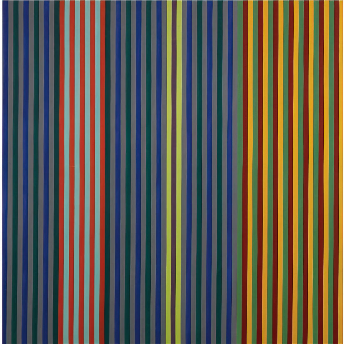 Gene Davis: The Washington Color School Pioneer Who Redefined Striped Abstraction - Split Beat - 1965 by Gene Davis