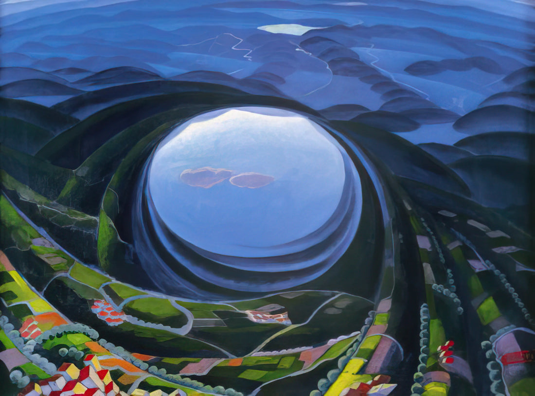 Gerardo Dottori Paintings: The Futurist Visionary of Aeropittura - Primavera Umbria - 1923 by Gerardo Dottori