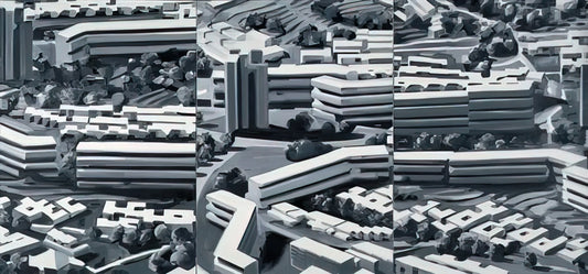Gerhard Richter Abstracts: A Journey Through the Master's Most Revolutionary Paintings - TOWNSCAPE TR 1969 by Gerhard Richter