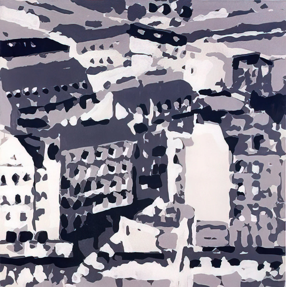 Gerhard Richter Painting on Photographs: The Blurred Boundary Between Media - TOWNSCAPE 1969 2 by Gerhard Richter
