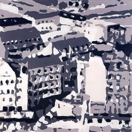 Gerhard Richter Painting on Photographs: The Blurred Boundary Between Media - TOWNSCAPE 1969 2 by Gerhard Richter