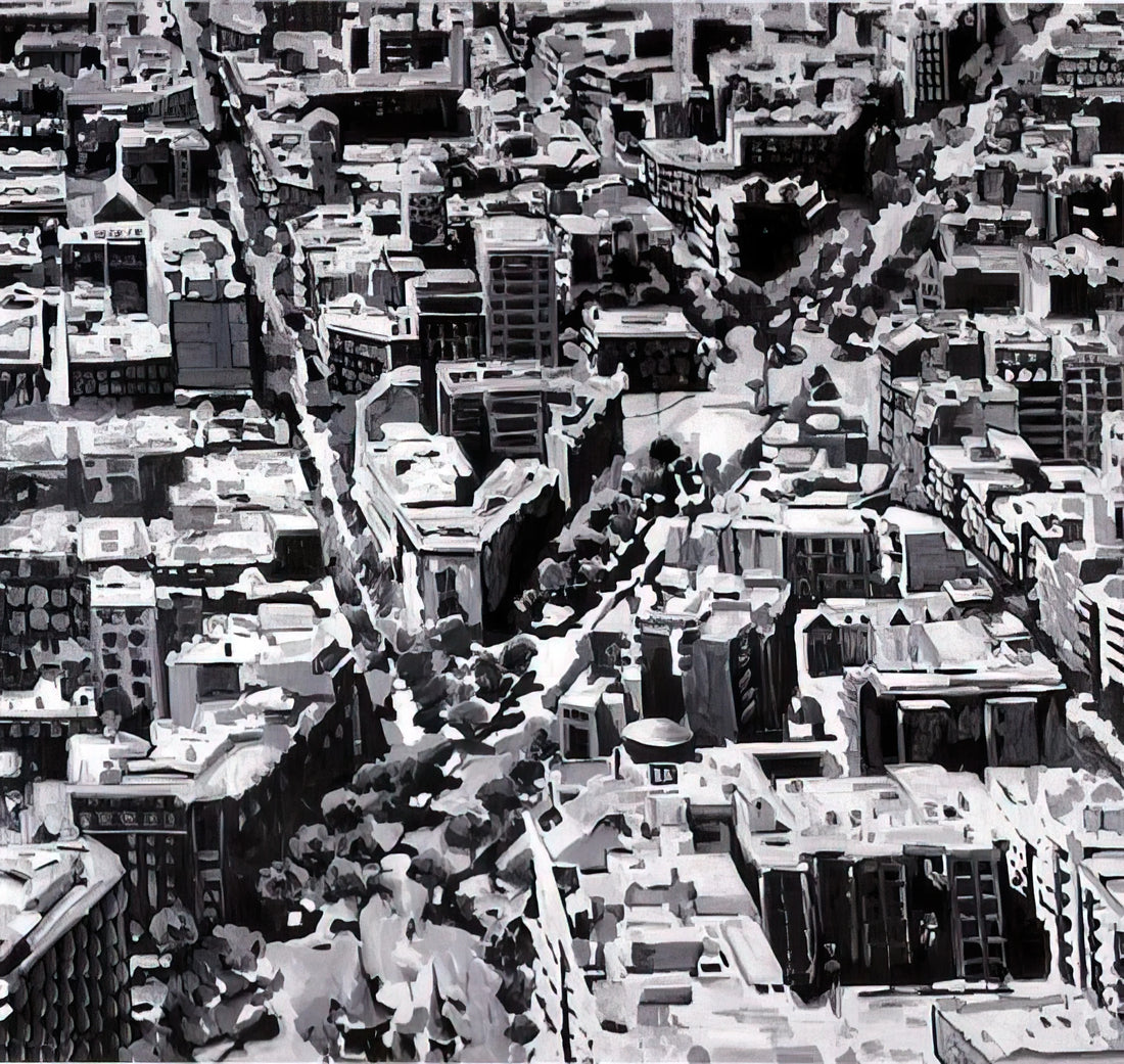 Gerhard Richter Painting: The Master of Ambiguity in Contemporary Art - TOWNSCAPE MADRID by Gerhard Richter
