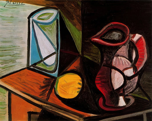 Gertrude Stein's Picasso Portrait: A Revolutionary Moment in Modern Art - Glass and pitcher by Pablo Picasso