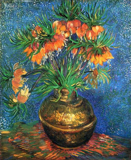 Getty Museum Van Gogh: Exploring the Collection and Legacy of a Post-Impressionist Master - Fritillaries in a Copper Vase by Vincent van Gogh