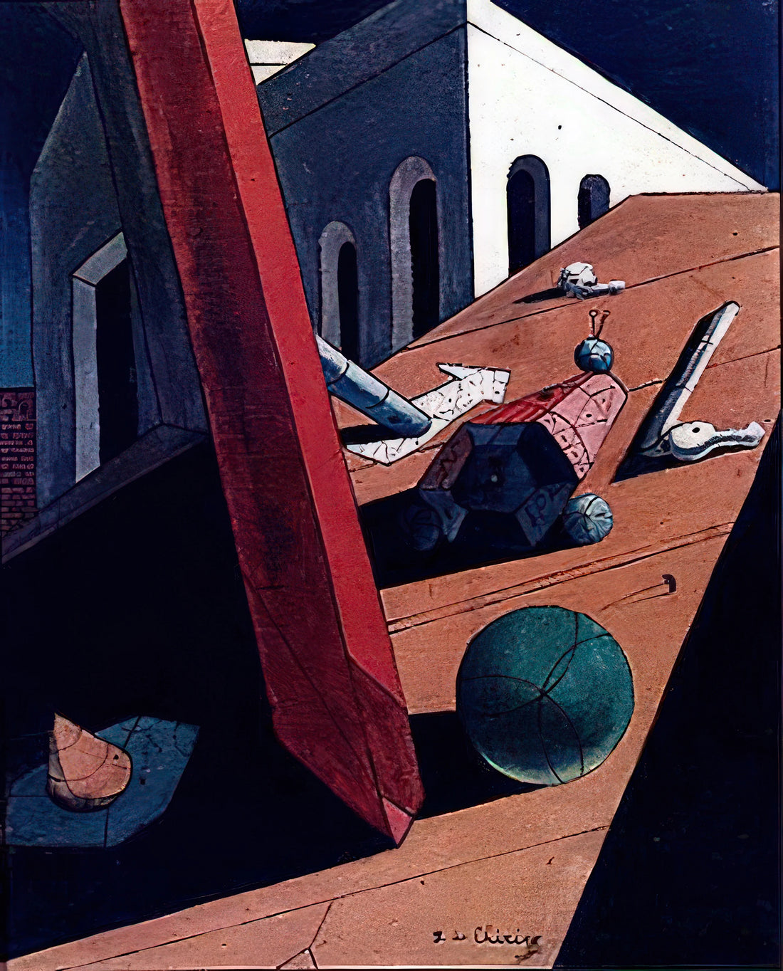 Giorgio de Chirico: The Enigmatic Visionary Who Invented Metaphysical Art - THE EVIL GENIUS OF A KING 1915 by Giorgio de Chirico