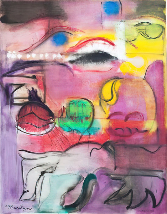Grace Hartigan Acrylic Print: The Abstract Expressionist's Legacy in Modern Art Collections - Marilyn by Grace Hartigan
