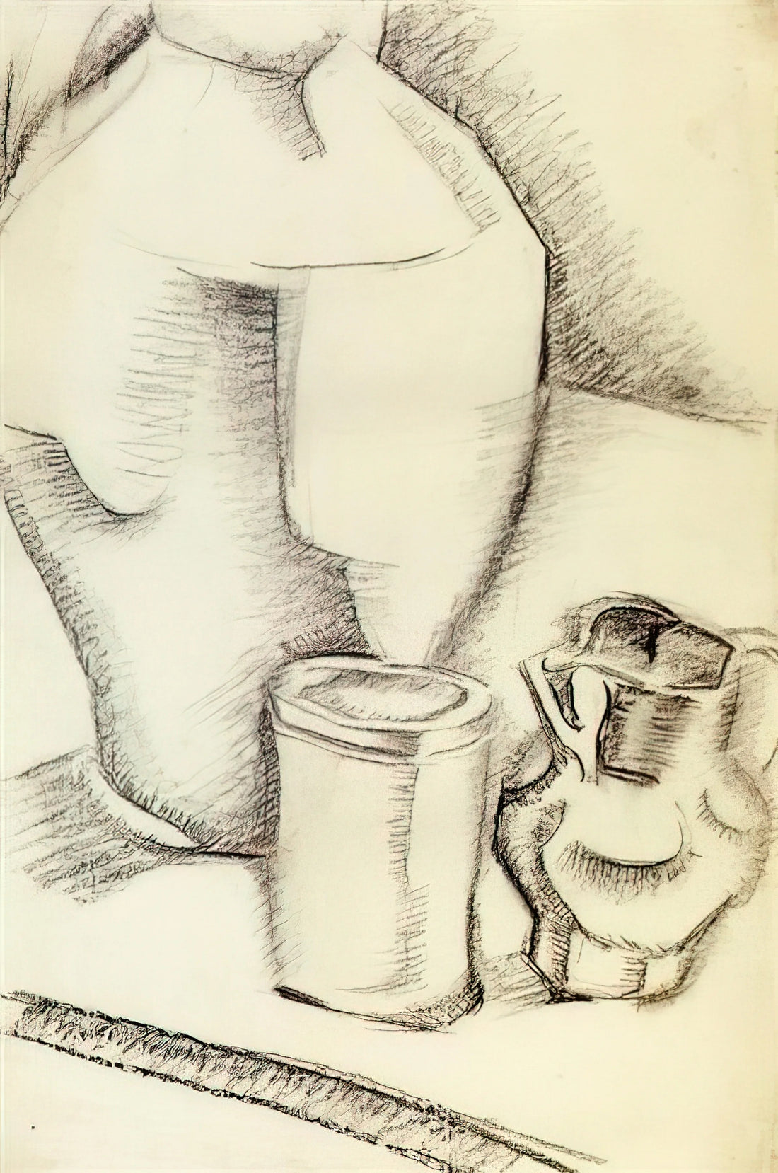 Gris Painting: The Poetic Geometry of Juan Gris and Cubist Mastery - STILL LIFE WITH GOBLET by Juan Gris