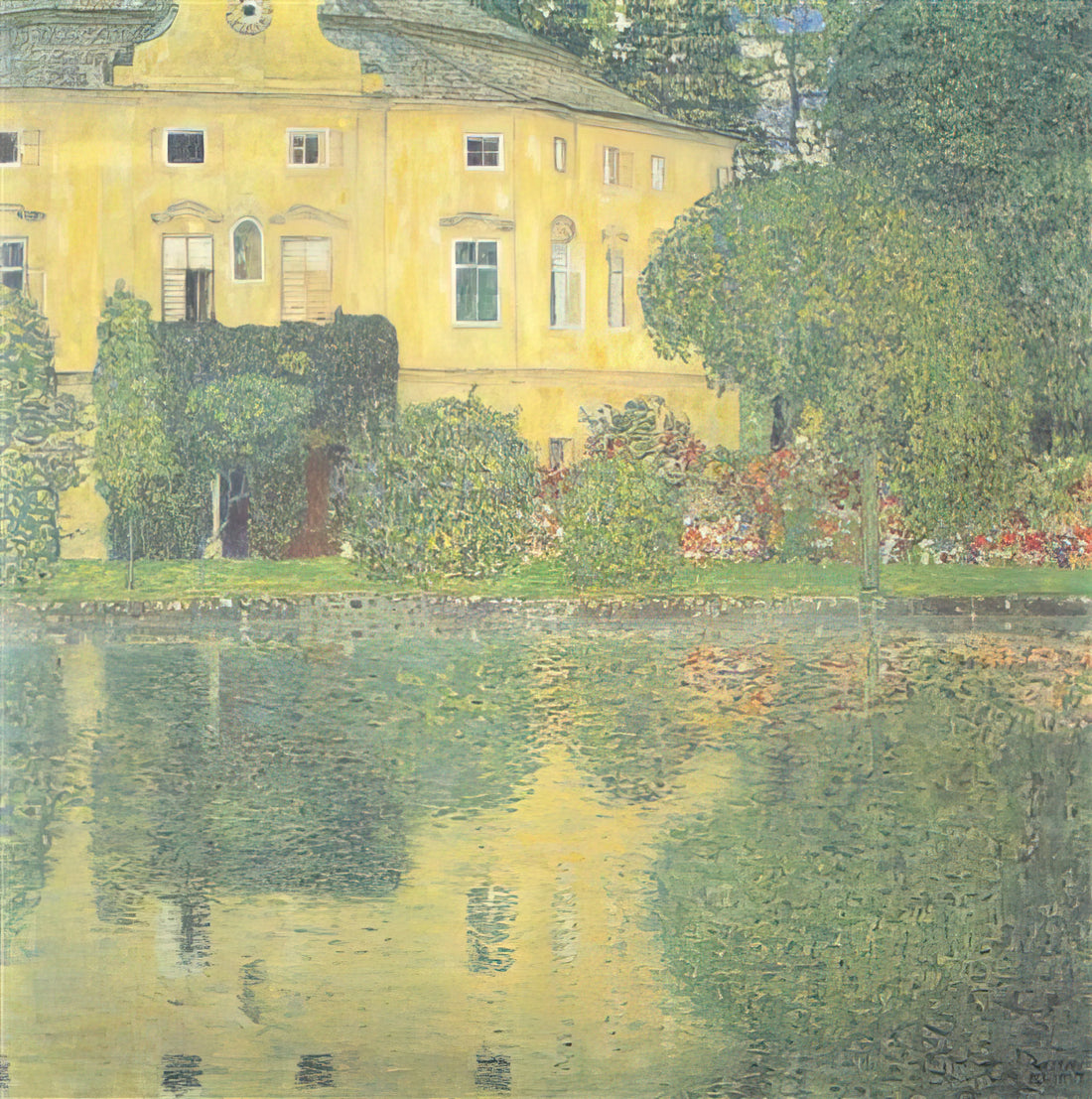 Gustav Adolph Spangenberg: The German History Painter Who Captured the Nation's Soul - SCHLOSS KAMMER ON THE ATTERSEE IV by Gustav Klimt