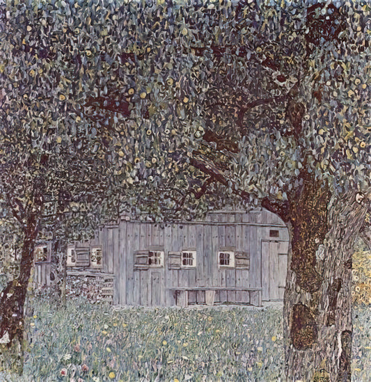 Gustav Klimt Giclée Prints: A Collector's Guide to Museum-Quality Art Reproduction - FARMHOUSE IN UPPER AUSTRIA 1912 by Gustav Klimt