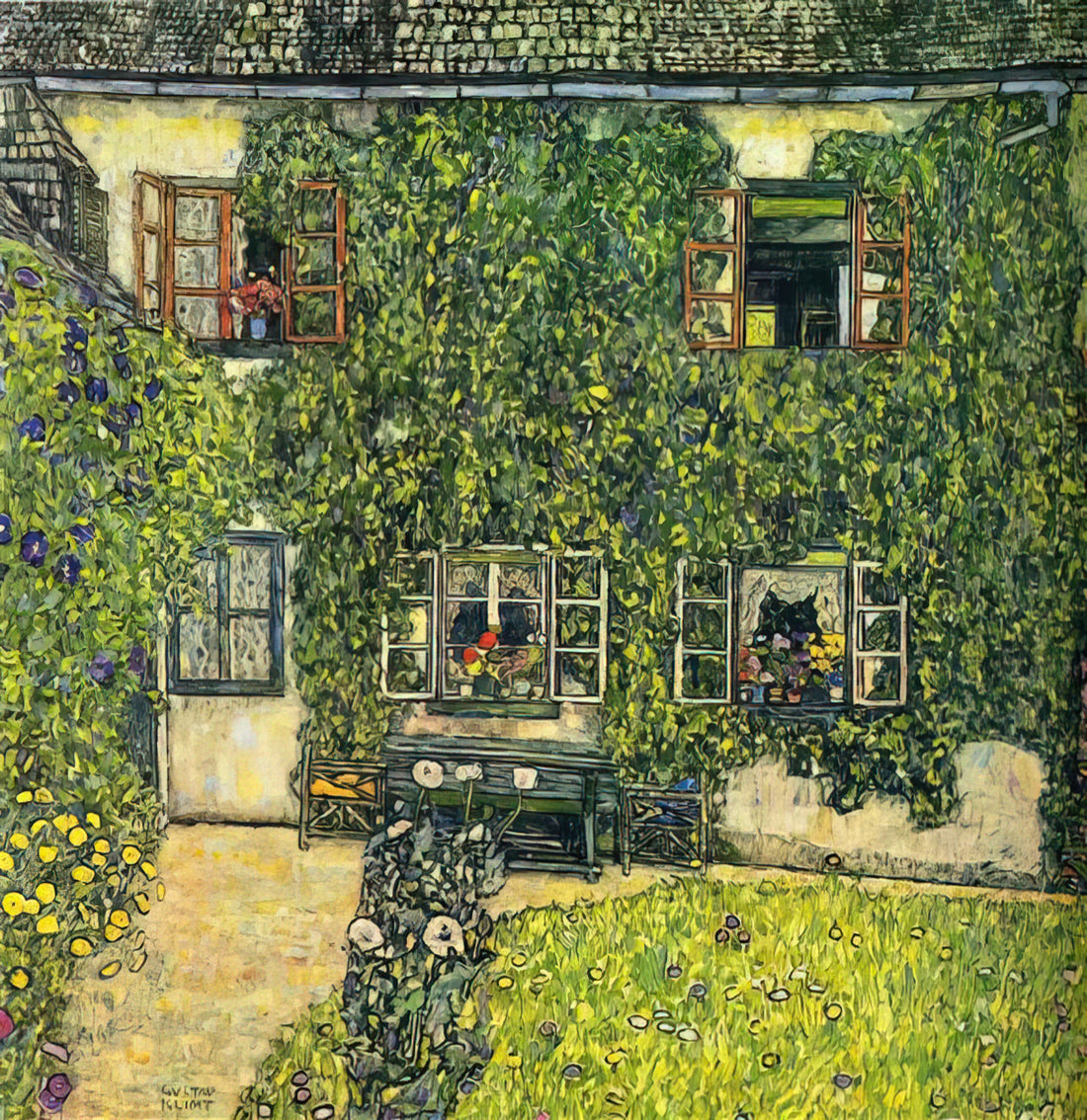 Gustav Klimt High Quality Prints: A Collector's Guide to Art Nouveau Masterpieces - THE HOUSE OF GUARDABOSCHI by Gustav Klimt