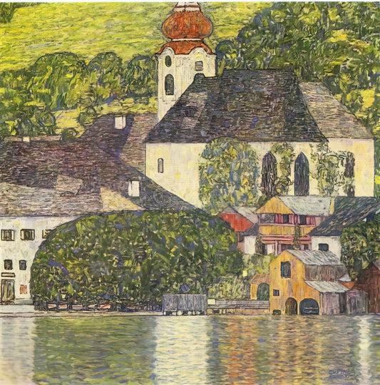 Gustav Klimt Paintings: Where Are They Located and How to Experience Them Today - CHRUCH IN UNTERACH ON THE ATTERSEE by Gustav Klimt