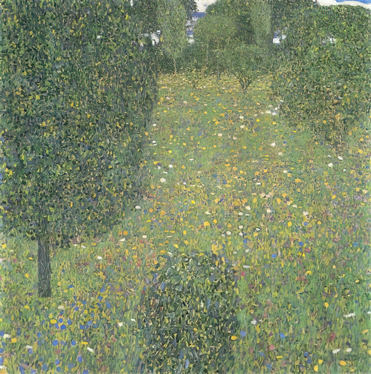 Gustav Klimt The Kiss Art Print Poster: A Collector's Guide to the Iconic Symbolist Masterpiece - LANDSCAPE GARDEN MEADOW IN FLOWER by Gustav Klimt