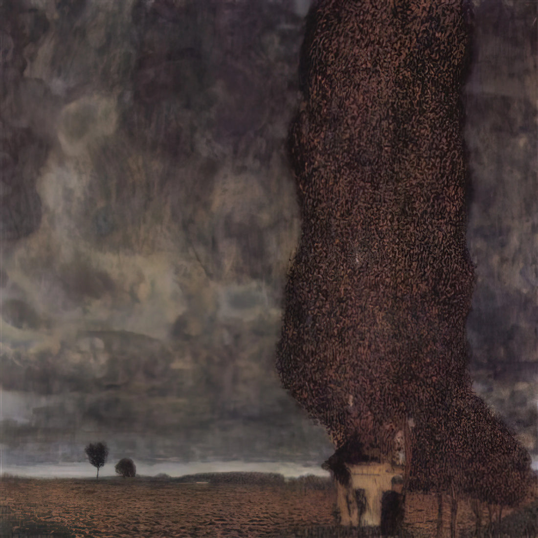 Gustav Klimt Unfinished Painting: The Enigmatic Legacy of an Artistic Visionary - THE BIG POPLAR II 1903 by Gustav Klimt