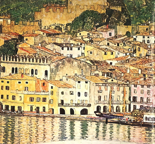 Gustav Klimt: The Golden Visionary of Symbolism and Modernism - MALCESINE ON LAKE GARDA by Gustav Klimt